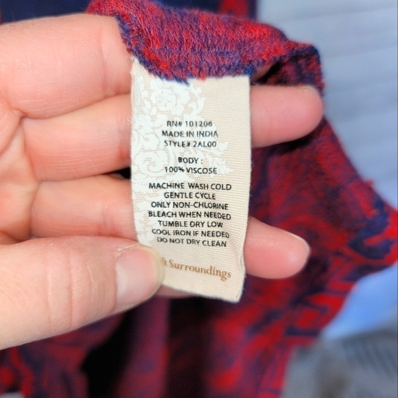 SOFT SURROUNDINGS AZTEC 3/4 SLEEVE TUNIC, SZ MEDIUM - Picture 6 of 11